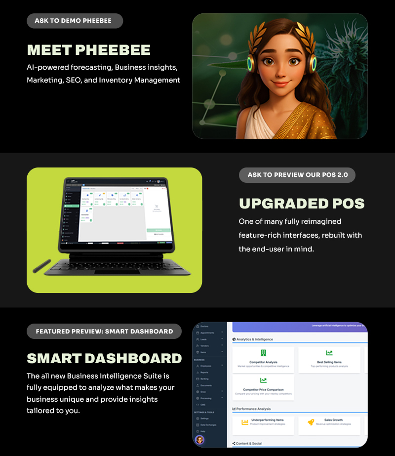 Ask to demo PheeBee, an upgraded POS, and the smart dashboard
