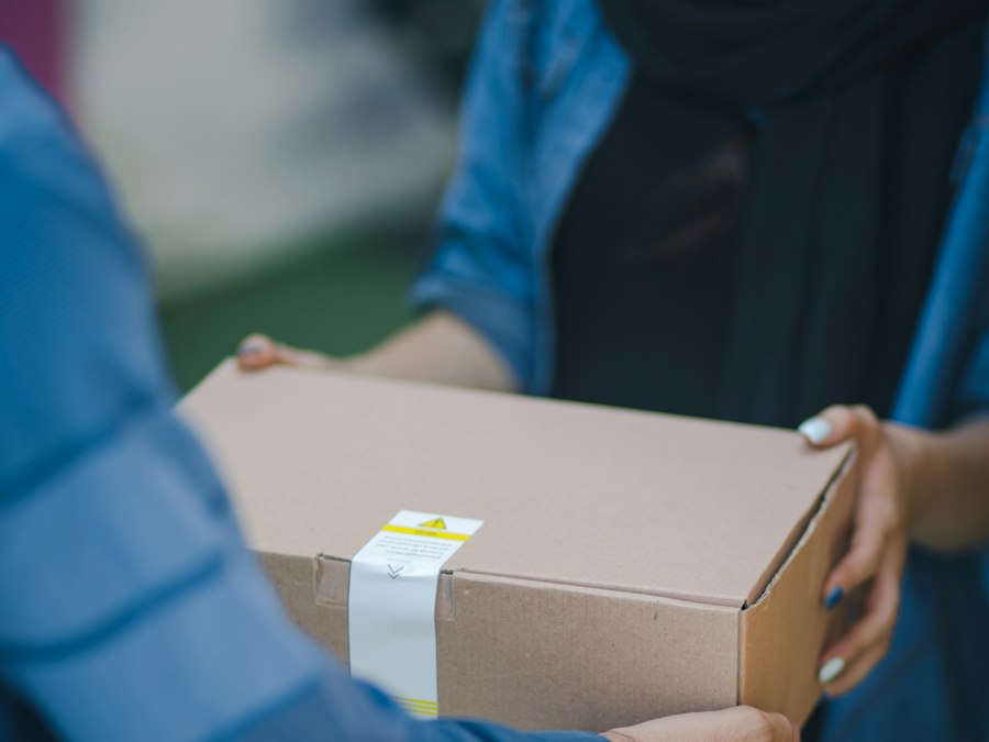 Delivery packages staged for route fulfillment