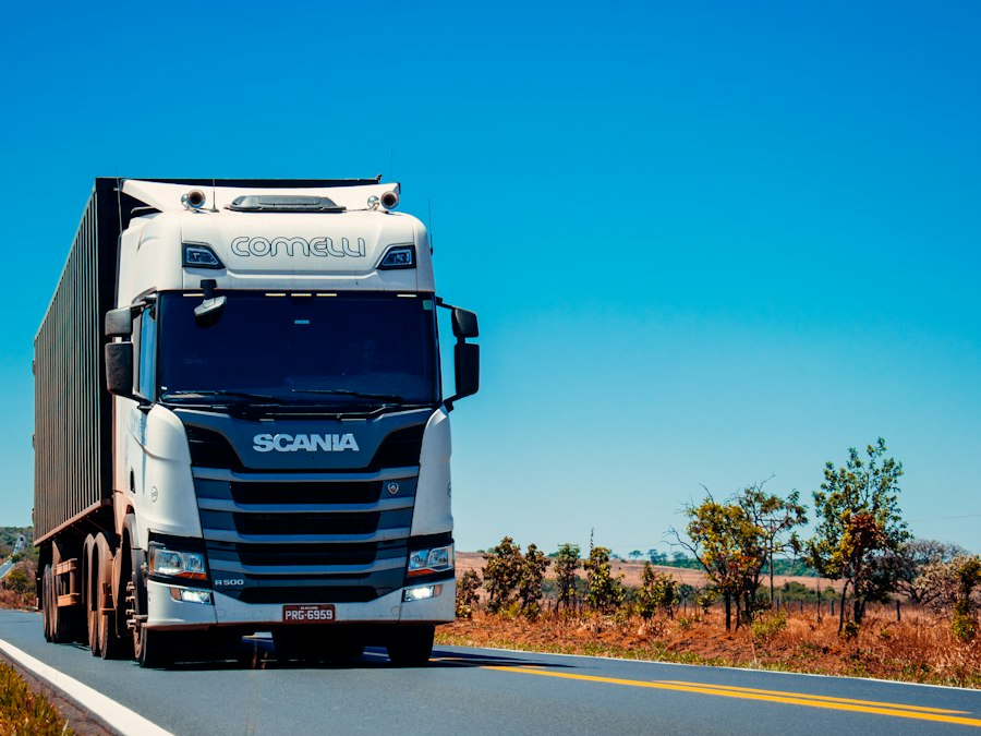 Distribution trucks ready for wholesale logistics